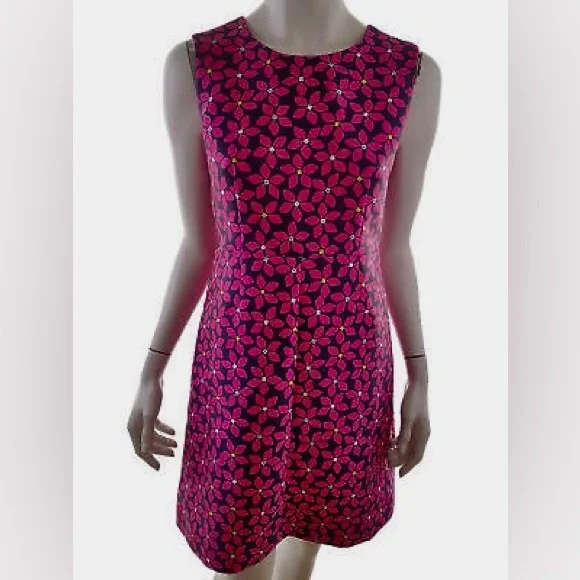 DIANE VON FURSTENBERG DVF, Shift Mini Dress, Floral, Size 4 - Picture 3 of 6